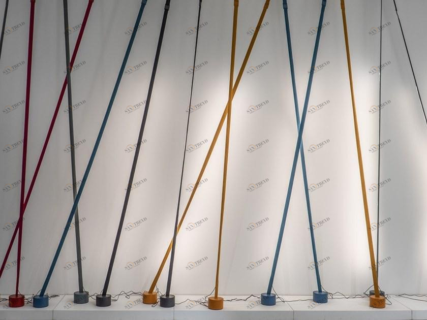 Martinelli Luce Регулируемый по высоте светодиодный торшер из ткани  2301/az 