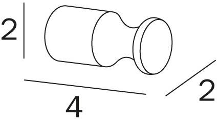 INDA® Крючок для халата из нержавеющей стали Inox A1420a - a1420c - Вид №2