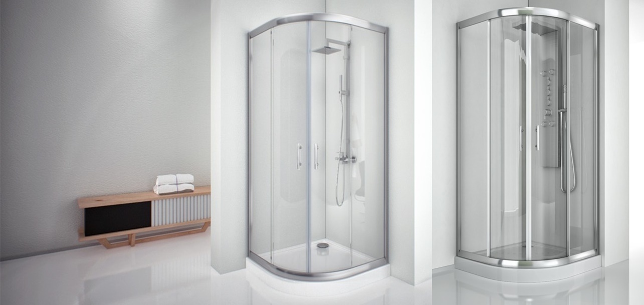 Душевой уголок Aquanet Alfa 90x90-12, прозрачное стекло 168415 - Вид №3