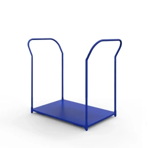 Тележка платформенная с двумя ручками ТЯ 2 основание (900x600 мм, колеса черная резина 200 мм)