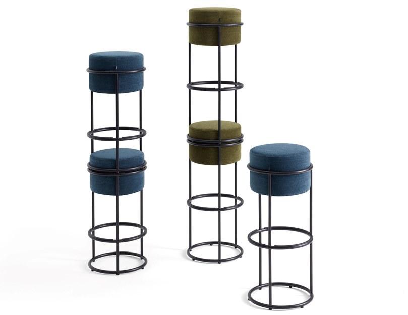 COR Барный стул из ткани с подставкой для ног Drop sun-id-1446786 - Вид №3