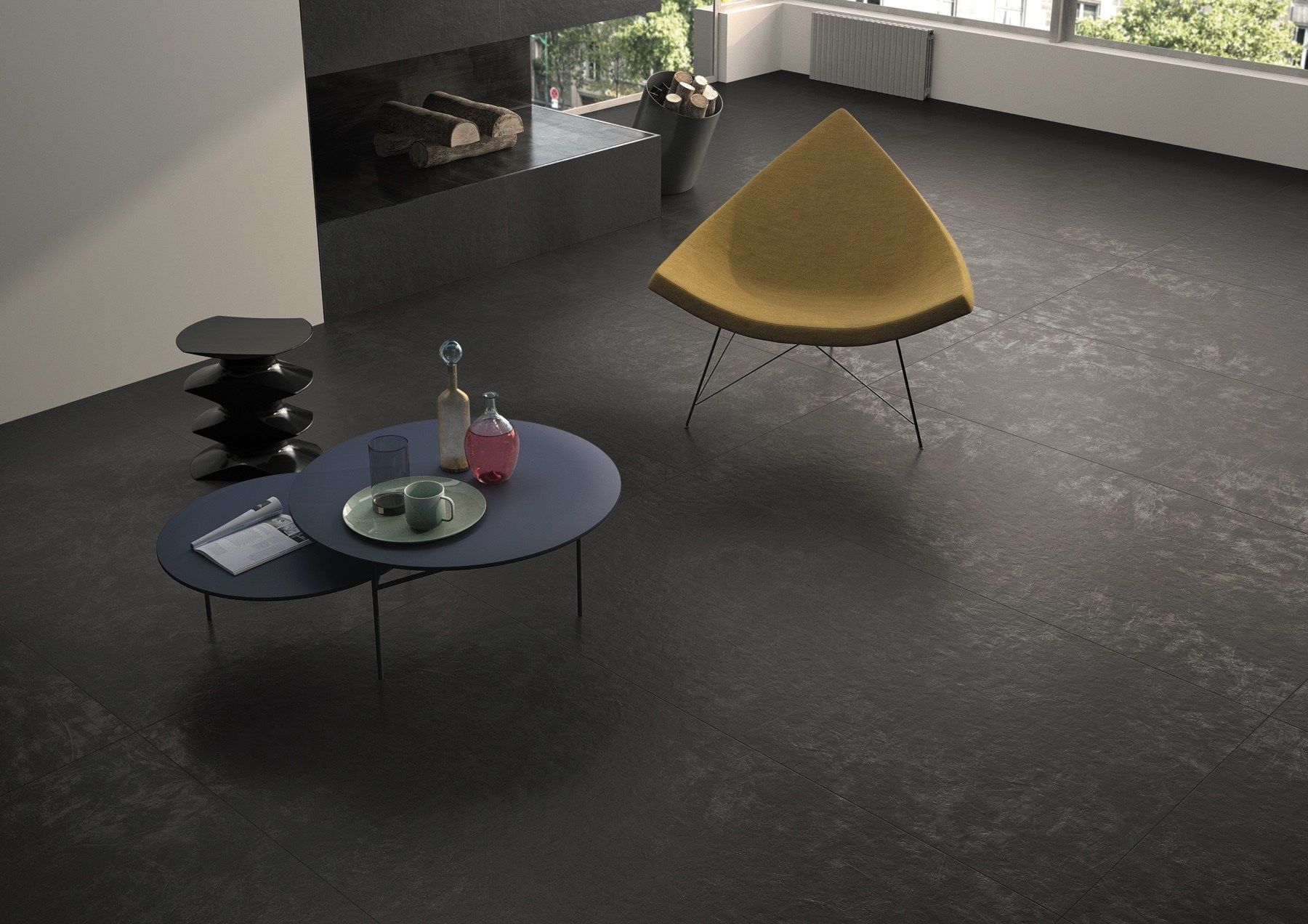 Напольное покрытие из керамогранита для внутреннего и наружного применения с эффектом смолы Casalgrande Padana Granitoker ARCH-00007414 - Вид №2