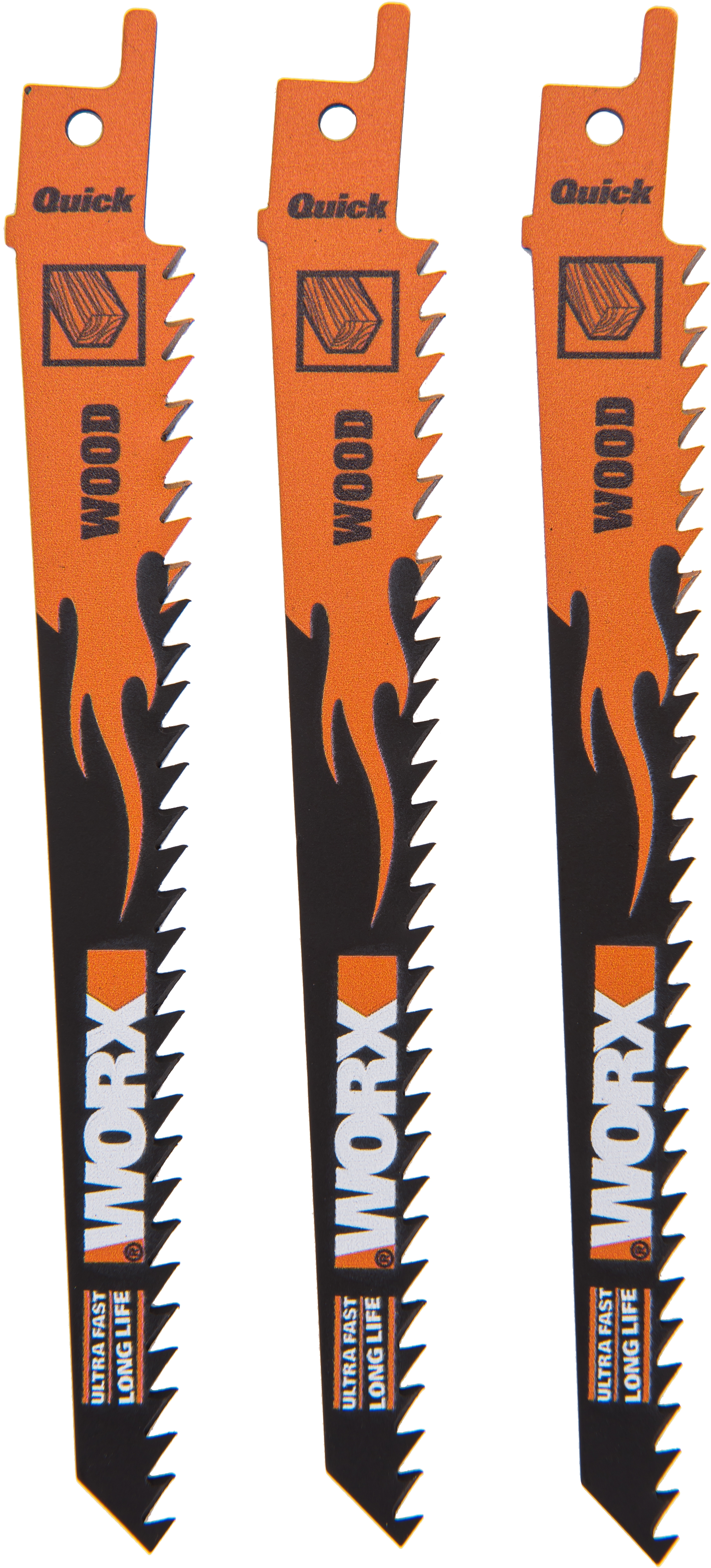 83739445 Лезвия для сабельной пилы 15 см STLM-0044172 WORX