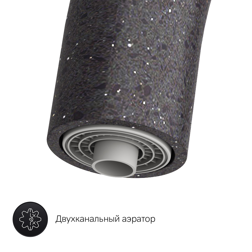 F8007722 смеситель для кухни с каналом для питьевой воды черный шт. AM.PM Like - Вид №7