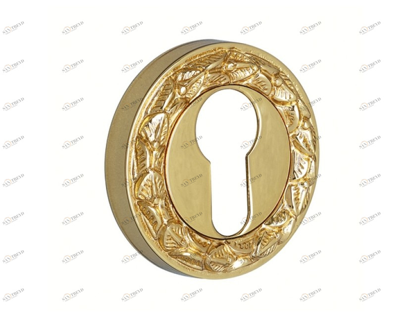 0EY065.000.12 Накладка с каплевидным вырезом европрофиля Золото 24К с черной патиной Mestre 