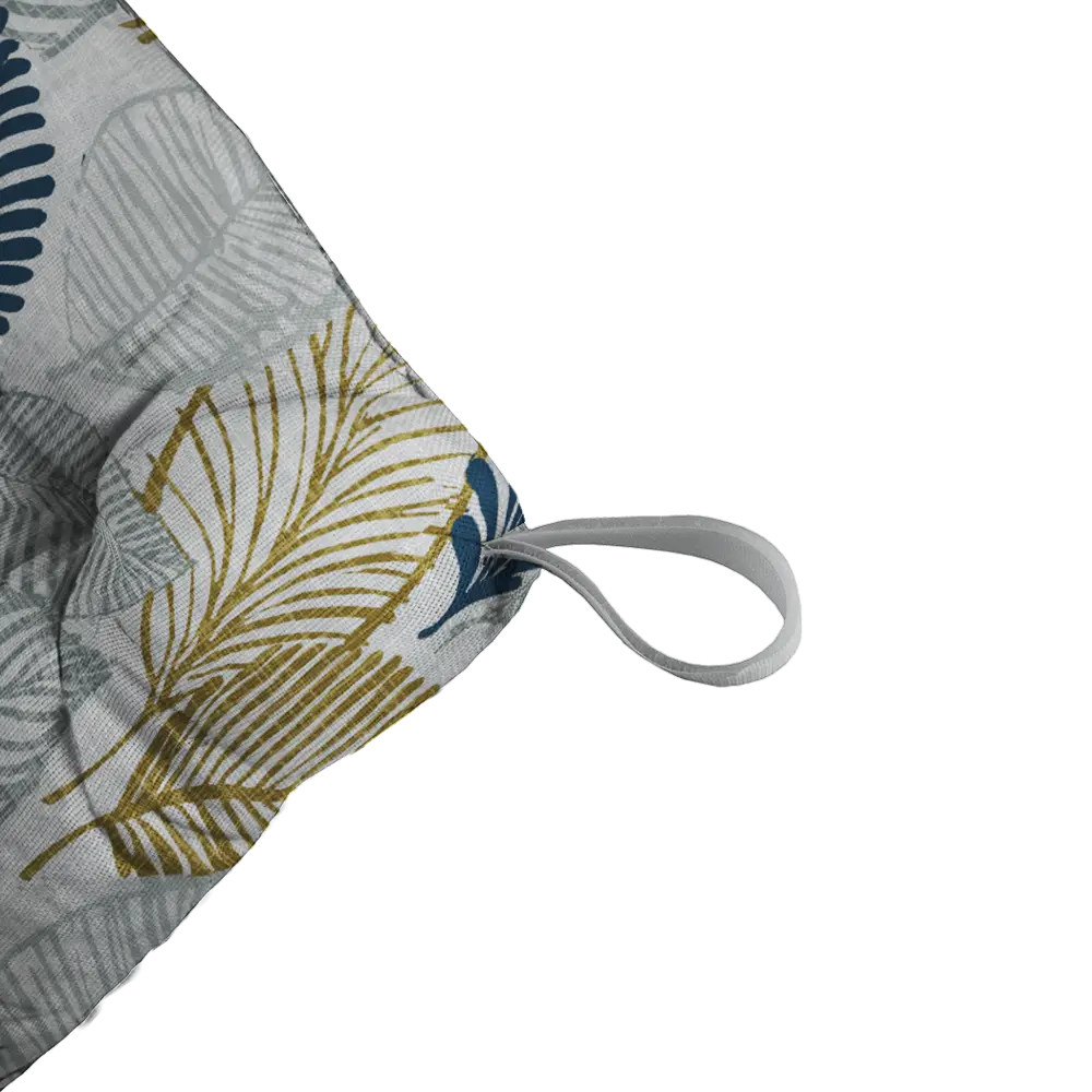 Сидушка с липучками Листья 40x35x6 см разноцветная 82709356 STLM-2201656 LINEN WAY  - Вид №2