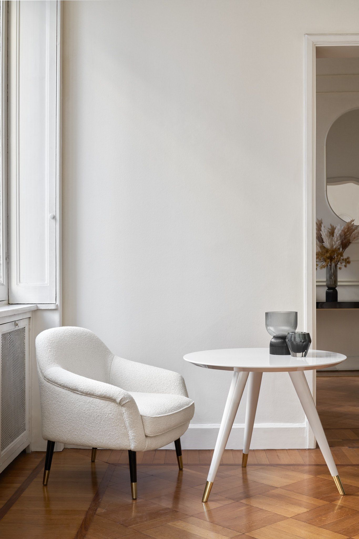 Тканевое кресло с подлокотниками DOM EDIZIONI BERNADETTE TEA ARCH-00060235