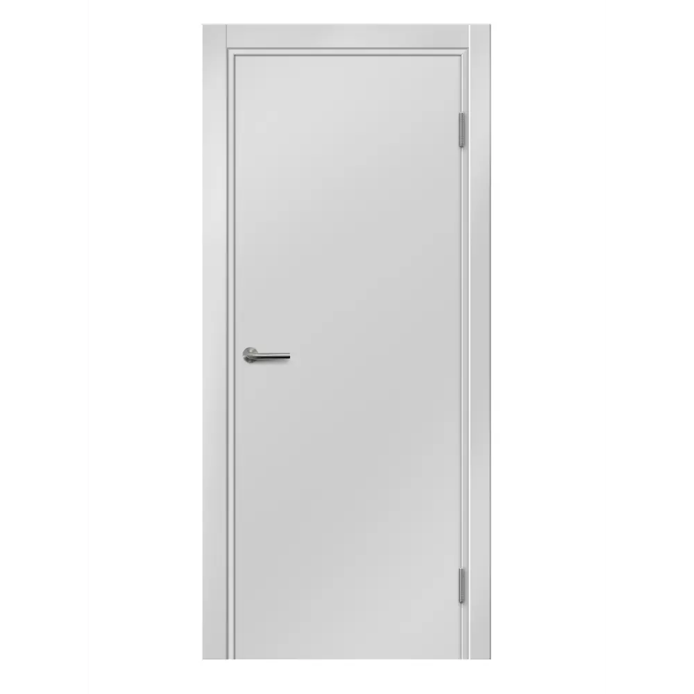 Дверь межкомнатная глухая Пронто 90x200 см Hardflex цвет белый жемчуг с замком и петлями 89375728 STLM-2203304 МАРИО РИОЛИ  - Вид №1
