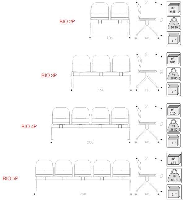 IBEBI Сиденье на полипропиленовой балке Bio sun-id-1354685 - Вид №1