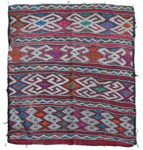 AFOLKI Ковер из шерсти с длинным ворсом и геометрическими мотивами Zemmor Taa398be