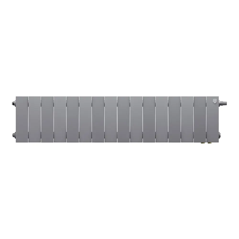 Радиатор секционный Royal Thermo PianoForte VDR80 200/10 16 секций нижнее правое подключение биметалл серый STLM-2111176