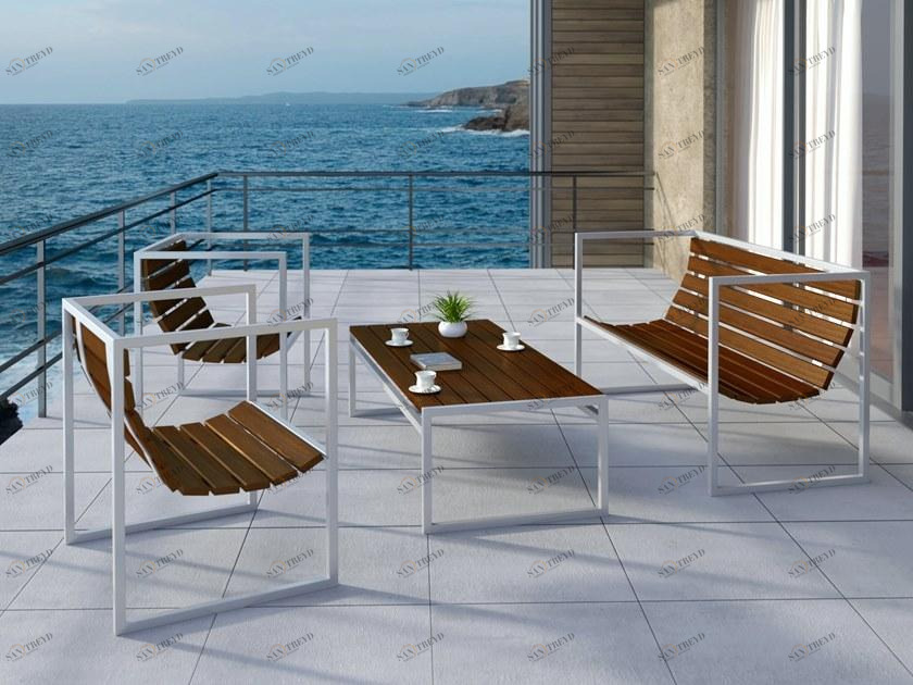 Arpe studio Садовая мебель из стали и дерева  Rct 