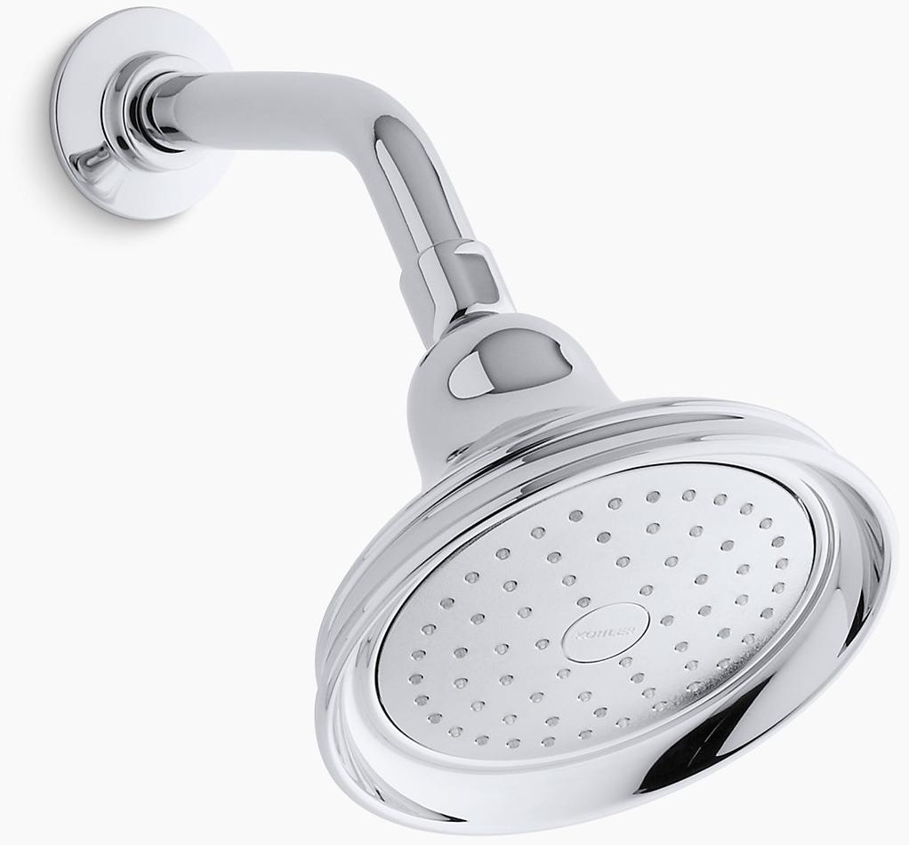 KOHLER Однофункциональная насадка для душа Bancroft 2,5 галлона в минуту с технологией всасывания воздуха Katalyst K-10590-AK-CP 