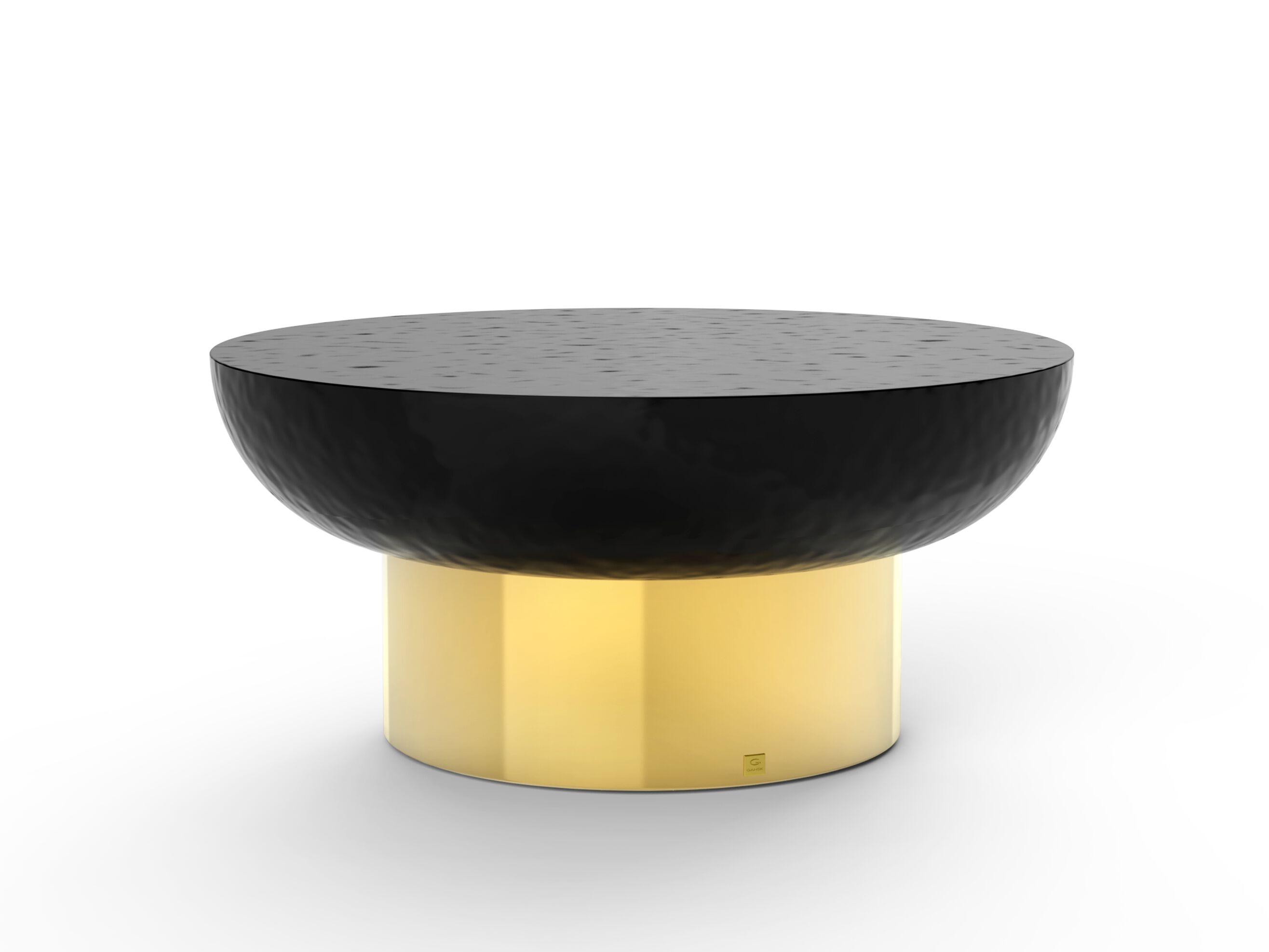 Журнальный столик из стекловолокна и латуни GANSK LOTUS ARCH-00036692