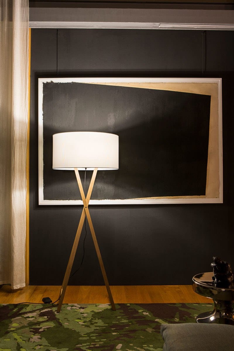 Дубовый торшер с абажуром из ПЭТ Marset ARCH-00004192 - Вид №2