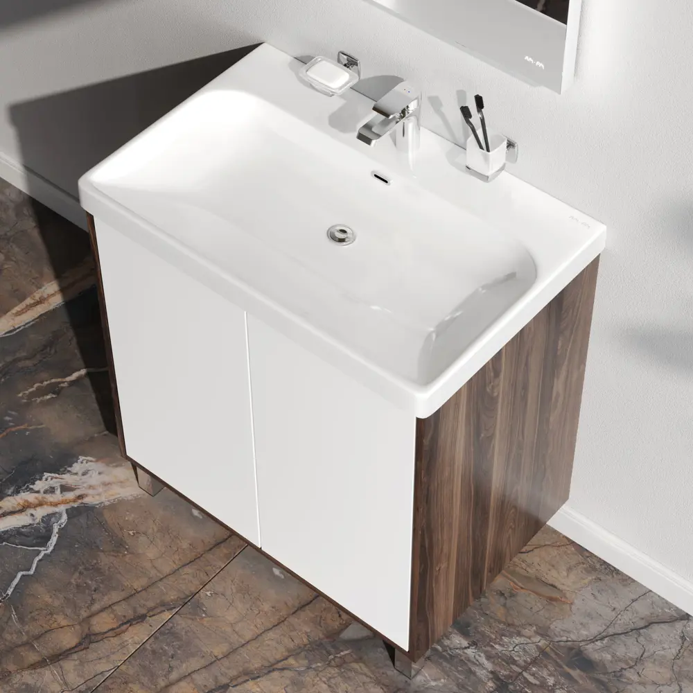 Тумба AM.PM Stern для ванной с накладной раковиной 75 см 89430351 STLM-1577789 - Вид №3