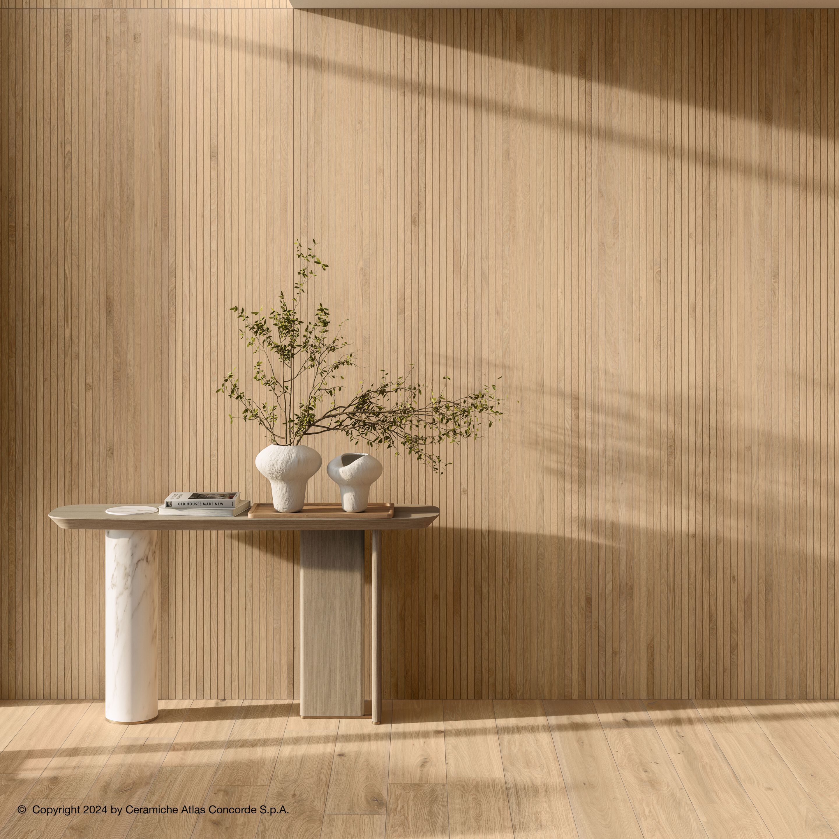 Напольное покрытие из керамогранита в помещении и на открытом воздухе с эффектом дерева Atlas Concorde журнал ARCH-00030139 - Вид №5