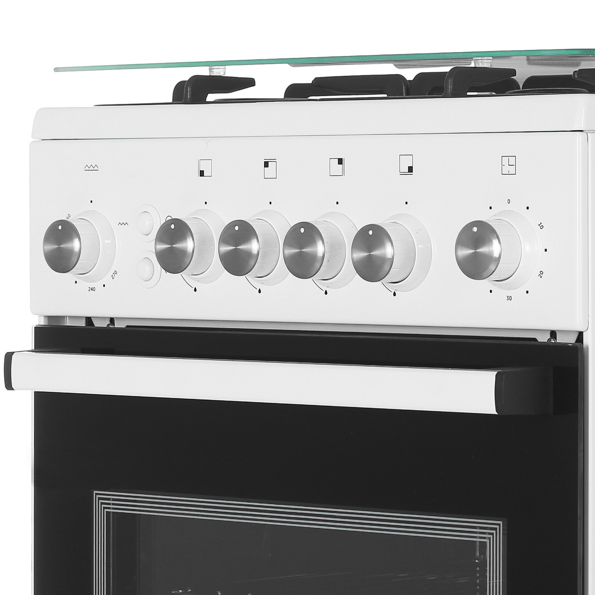 8195614 Газовая плита De Luxe 5040.30Г (КР) ЧР белый STDN-0131328 - Вид №3