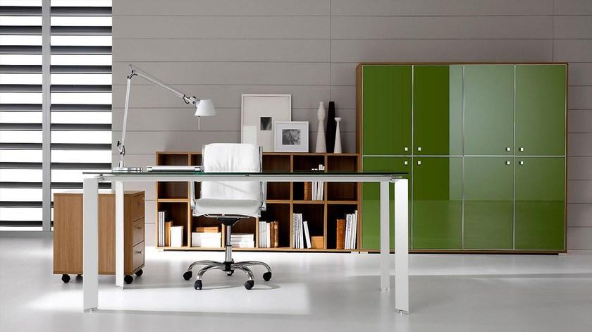 IFT Высокий офисный блок из лакированного стекла с распашными дверцами Pratiko sun-id-1383406 - Вид №3