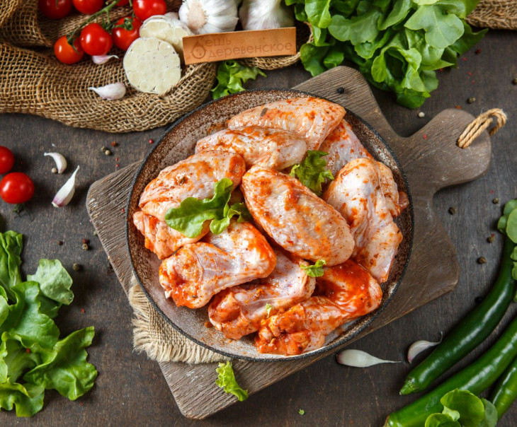 6261 Крылья куриные в маринаде Вкусляндия 