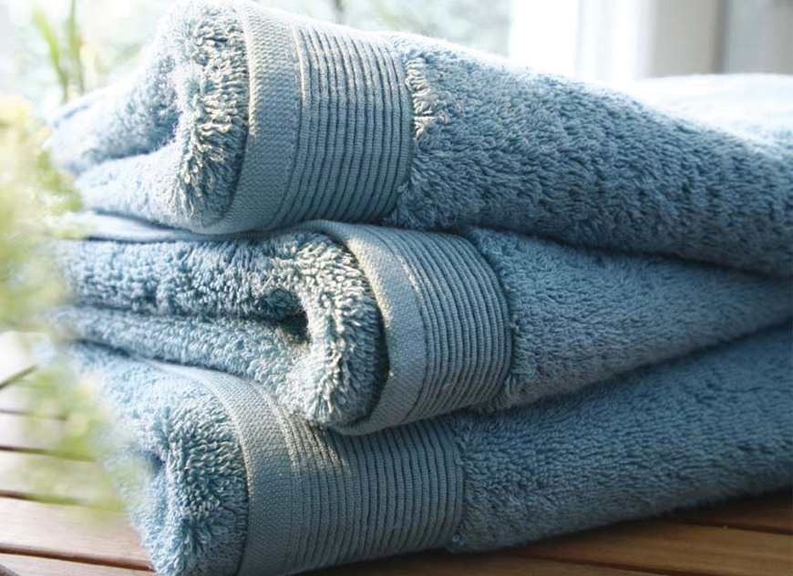 TOW_UNI_CE_70 Полотенце 70/140 celadon бирюзовый хлопок 600гр/м2 Blanc des Vosges Santreyd 