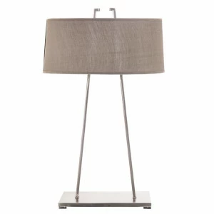 Настольная лампа Sara серая 5514 PUSHA КЛАССИЧЕСКИЕ 061689 Бежевый;хром