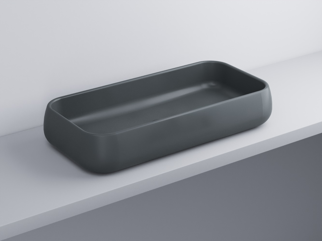 SHLAA80-BA Раковина накладная прямоугольная 80 cielo Shui Ceramica Cielo