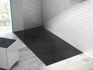 Acquabella Прямоугольный нескользящий душевой поддон в Akron © Beton