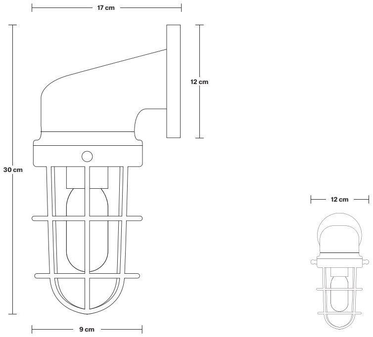 Industville Бра для улицы из латуни Bulkhead Bk-ip65-swl12-c - Вид №4