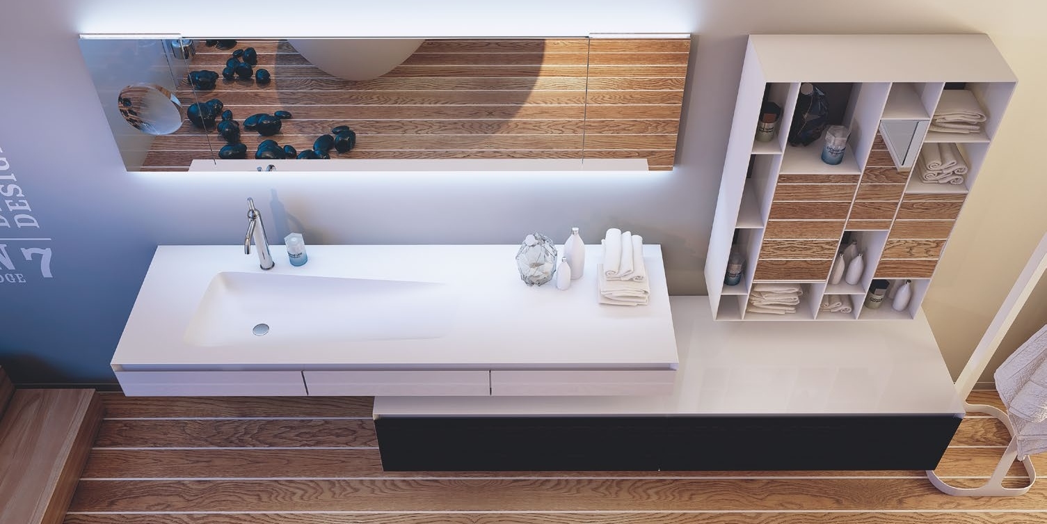 Moma Design Тумба подвесная с 2 ящиками 1800 Evoline Emotion2 350 венге EVD209183WE - Вид №4