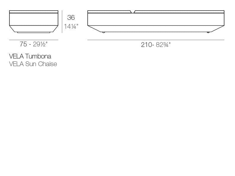 Поли лежак Садовая кровать Vondom Парусный спорт ARCH-00150770 - Вид №2