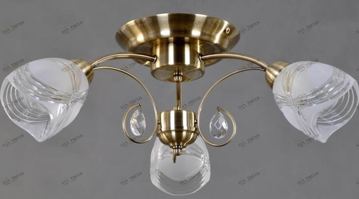 Потолочная люстра Vitaluce V3532/3PL VITALUCE ДИЗАЙНЕРСКИЕ 220109 Бронза 