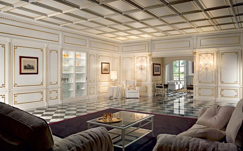 Prestige Журнальный столик из дерева и стекла с журнальной стойкой Capricci Cvf010 - Вид №2