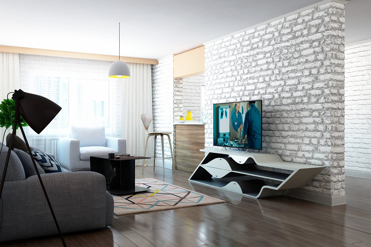 Консоль деревянная орех "Цезарь" от Odingeniy ODINGENIY  178316 Орех;коричневый  - Вид №1