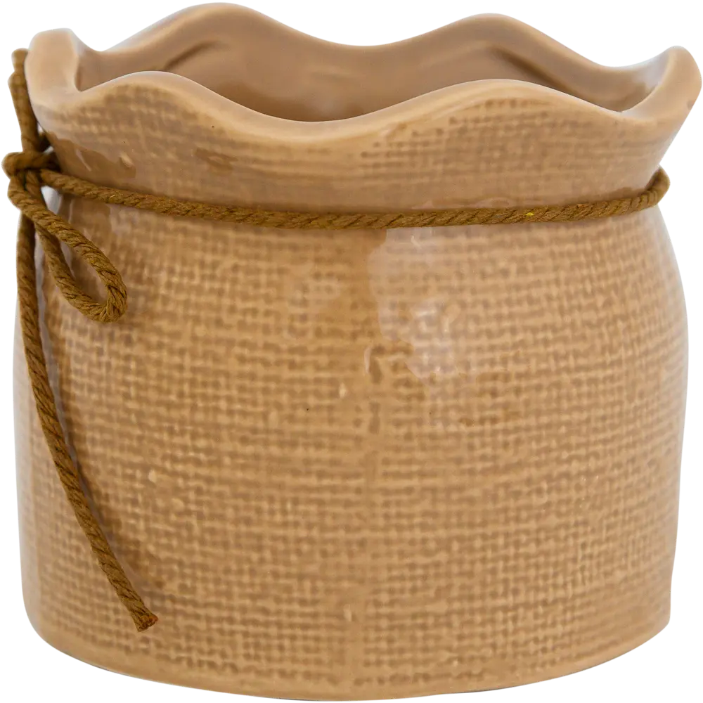 Кашпо-кактусник 9.5x9x12 см v0.6 л керамика бежевый GARDMAX STLM-2084724 - Вид №2