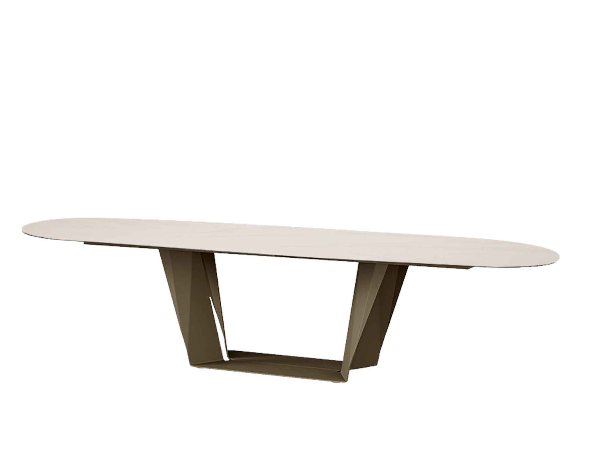 Овальный керамический обеденный стол MOBLIBERICA Plec ARCH-00127136