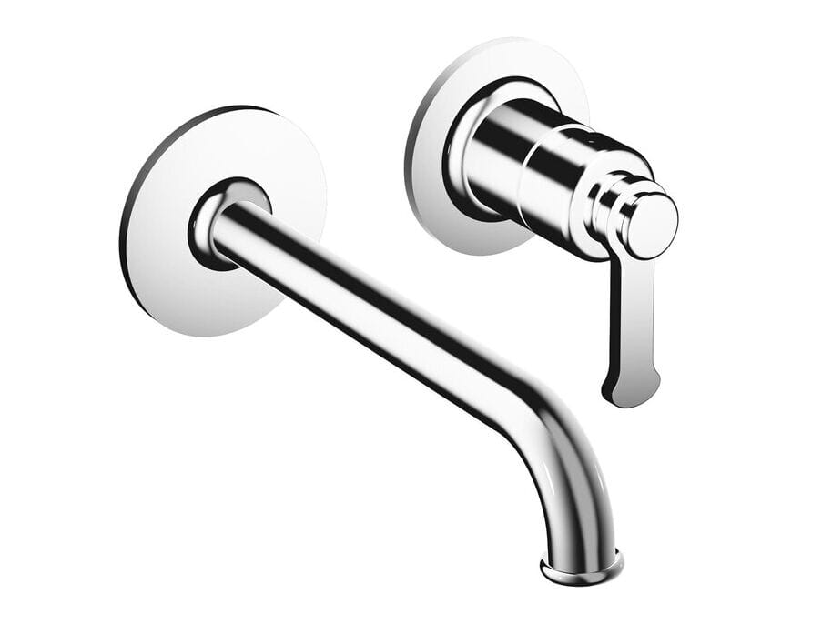 Настенный смеситель для раковины с 2 отверстиями без слива CRISTINA Rubinetterie Маяк ARCH-00042186 - Вид №1