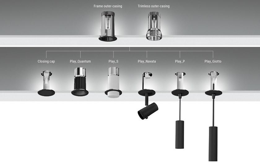 Linea Light Group Встраиваемый алюминиевый светодиодный светильник Play_systems sun-id-1394107 - Вид №2
