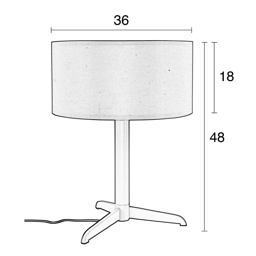 Лампа настольная Shelby, коричневая Zuiver 5200052 - Вид №8