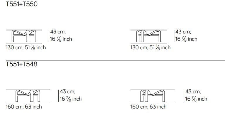 Круглый деревянный и стеклянный журнальный столик Amura ARCH-00127168 - Вид №2