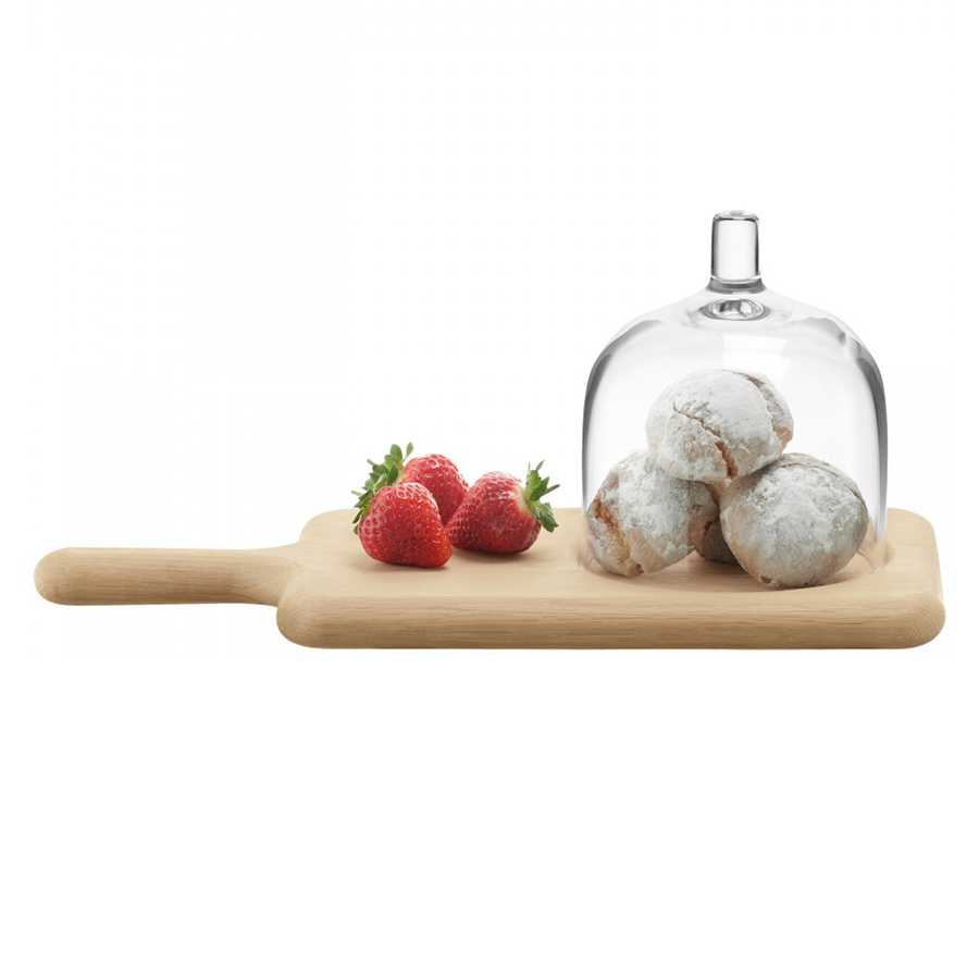 Блюдо сервировочное со стеклянным куполом 35.5 см Paddle LSA International G116335301 - Вид №2