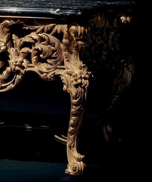 OAK Прямоугольная деревянная консоль с мраморной столешницей Galleria sun-id-1346984 - Вид №1