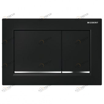 115.080.KM.1 смывная клавиша OMEGA30 (черн, хром глянц, черн) Santreyd 