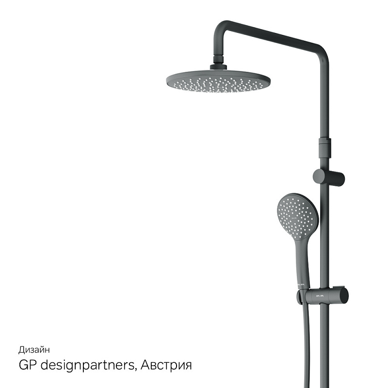 F42890A14 набор 2в1: см-ль д/ванны/душа верхний душ d 220 мм ручн.душ 110 мм 1 ф-ция душевая AM.PM Gem - Вид №8