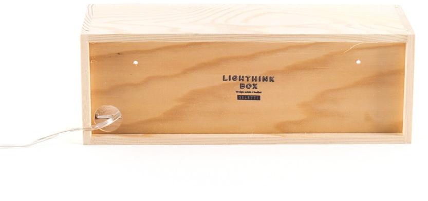 Seletti Настольная лампа из дерева Lighthink boxes sun-id-1345385 - Вид №4