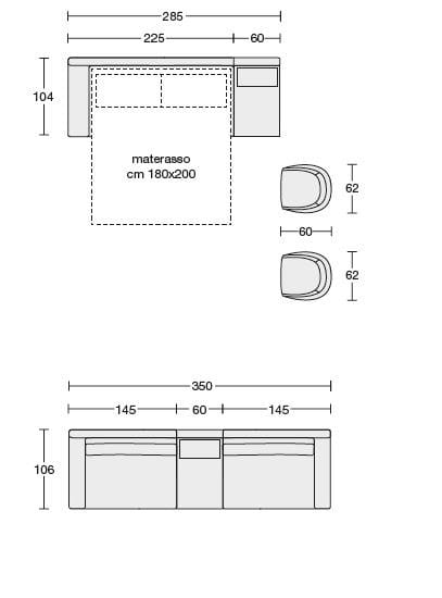 Ткань раскладной диван-кровать CTS SALOTTI Роджер ARCH-00030992 - Вид №6