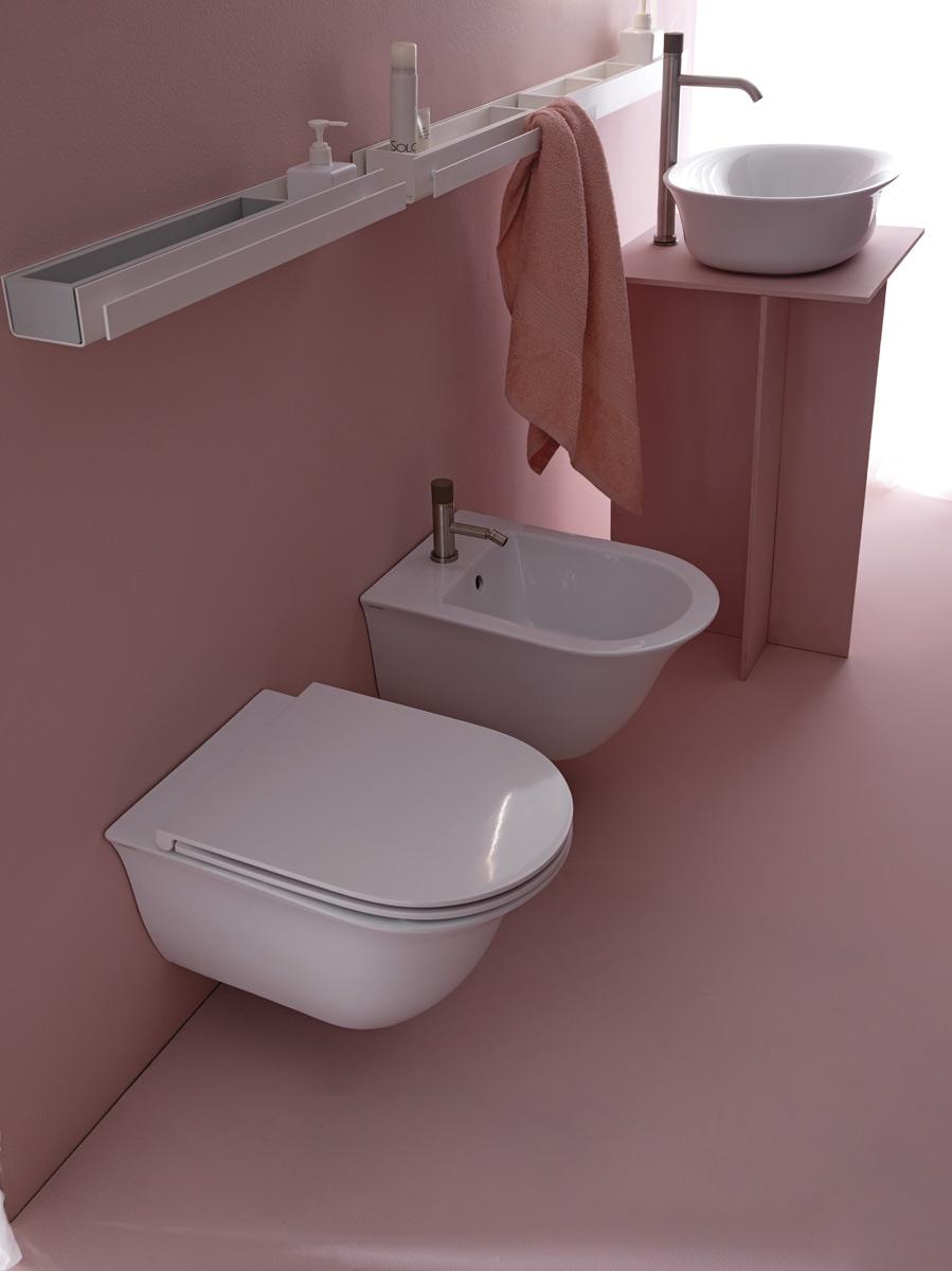 FIMEVE40 - FIMEAS40 Полка рейлинг с держателем полотенца GSG CERAMIC Accessori - Вид №7