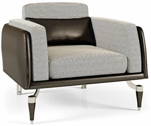 Bellotti Ezio Кресло с подлокотниками из ткани и кожи The majestic 2016-70