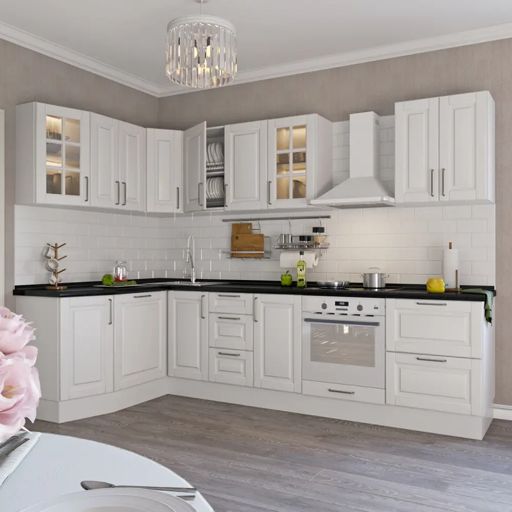 Дверь для шкафа Delinia «Леда белая» 60x130 см, МДФ, цвет белый STLM-2168065 - Вид №2