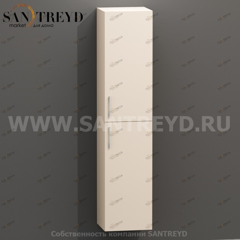 MDC041 Высокий шкаф с двумя створками 160 см бежевый Globo 4ALL Италия Ceramica Globo